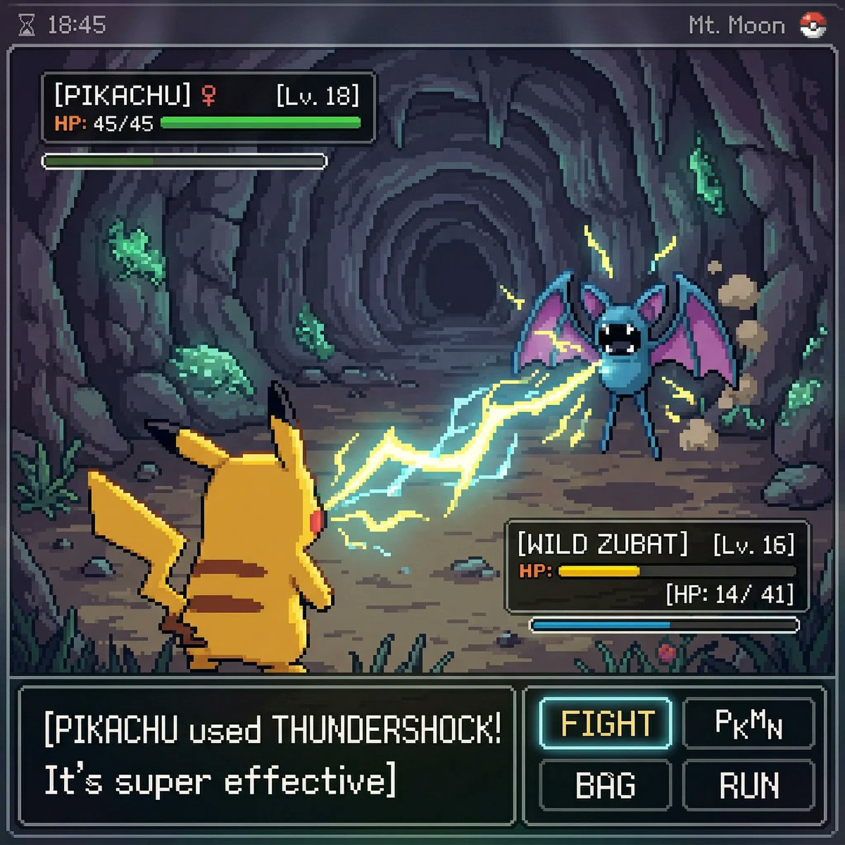 Retro Game Pixel Art Battle example 3