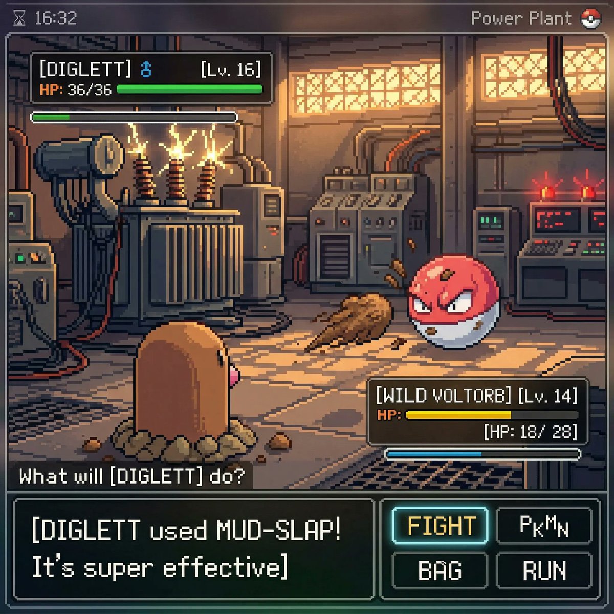 Retro Game Pixel Art Battle example 4