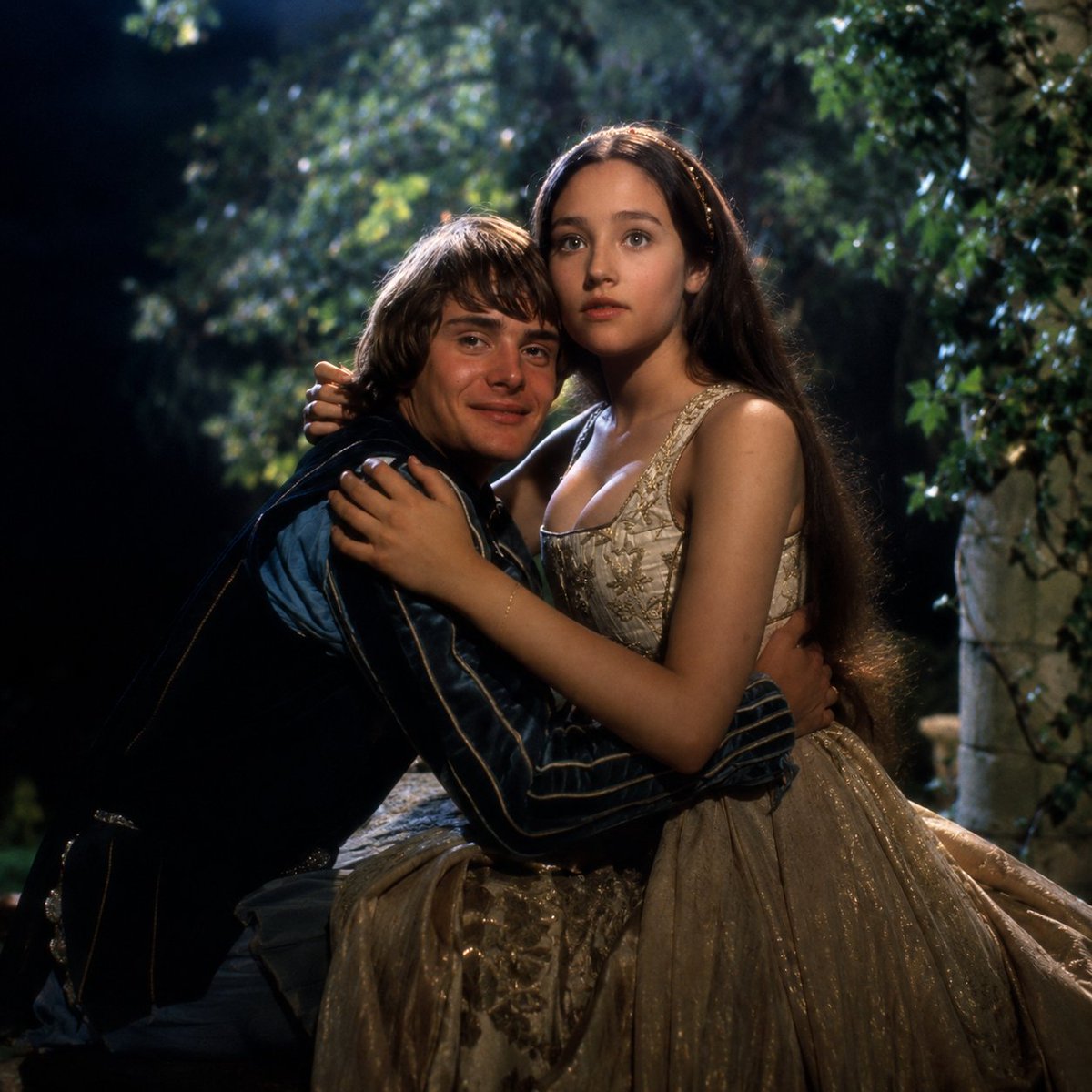 Renaissance Moonlit Balcony Romance AI image template preview