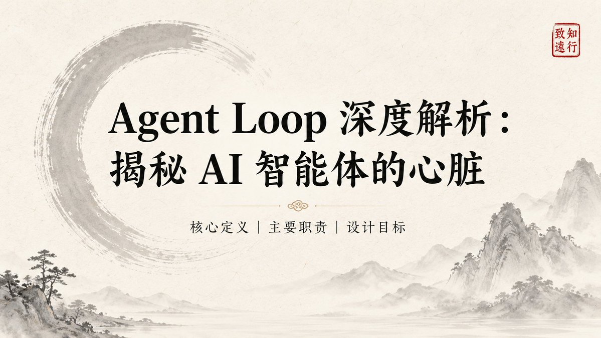 Ink-Wash Style Presentation Slides AI image template preview