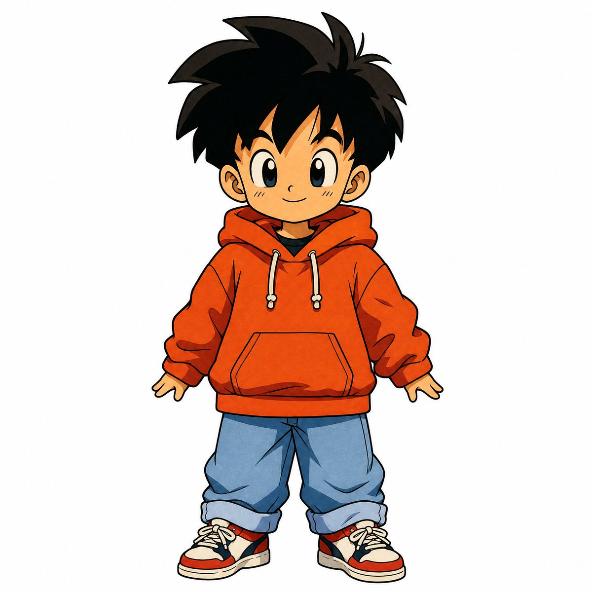 90s Japanese Retro Anime Style AI image template preview