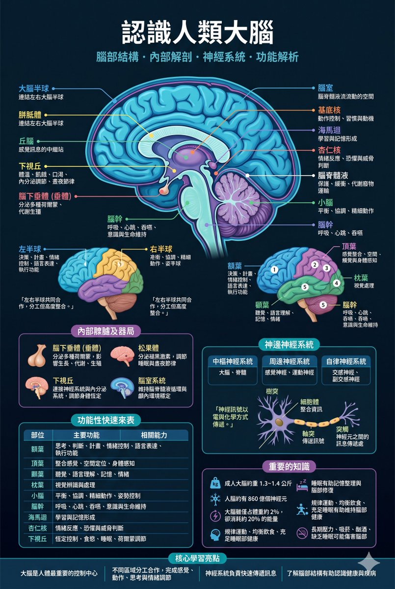 Traditional Chinese Human Brain Infographic example 2
