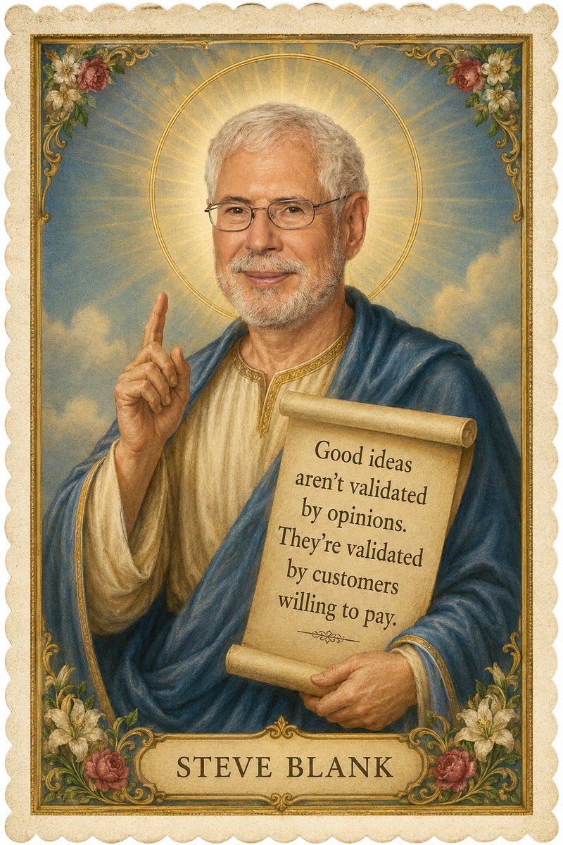 Vintage Saint Quote Card AI image template preview