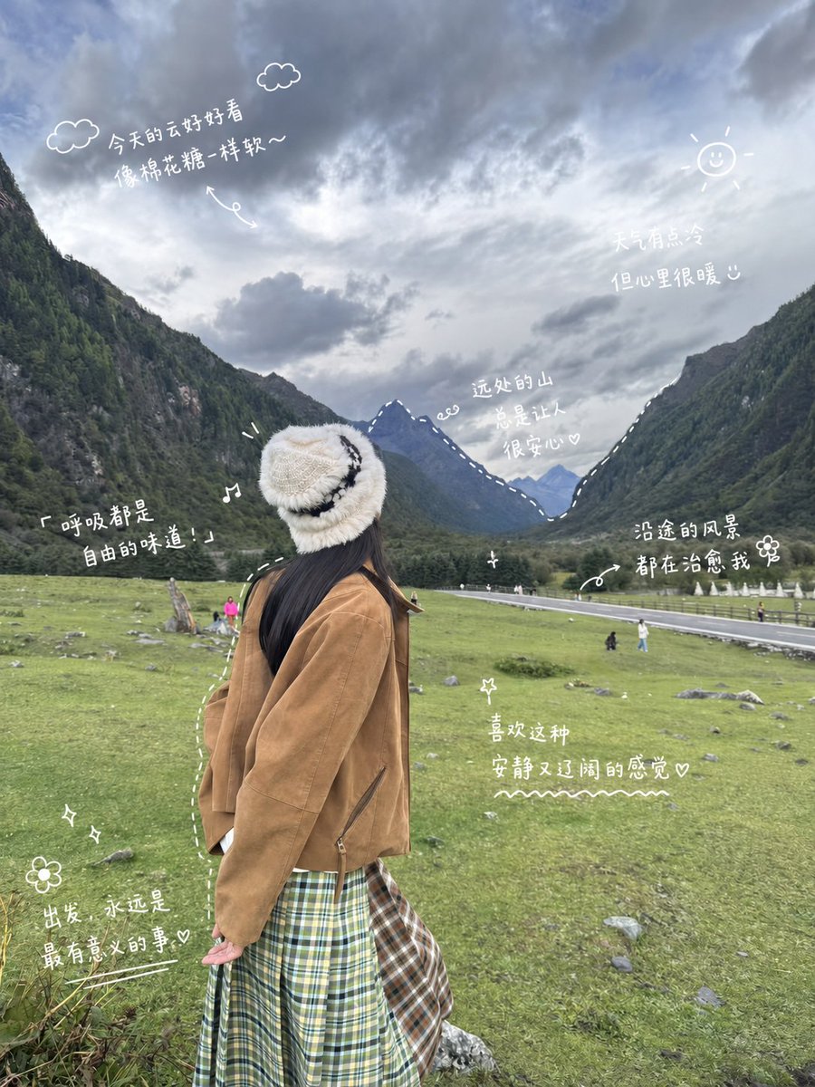 Alpine Travel Diary Photo AI image template preview