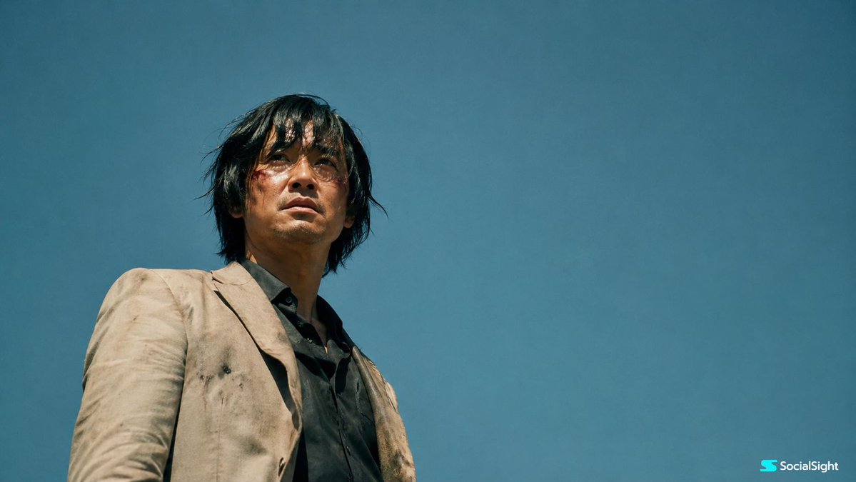 Wounded Man Cinematic Film Still AI image template preview