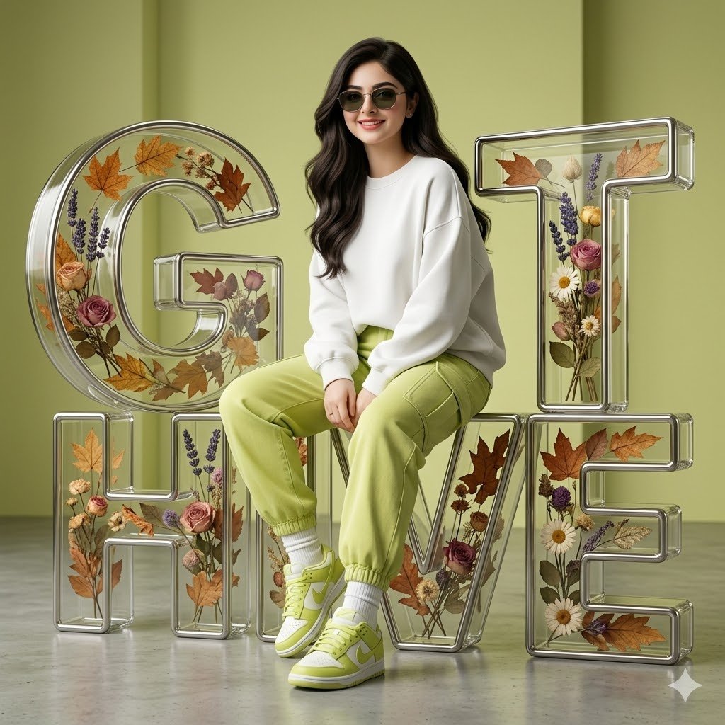 3D Digital Fashion Artwork AI image template preview