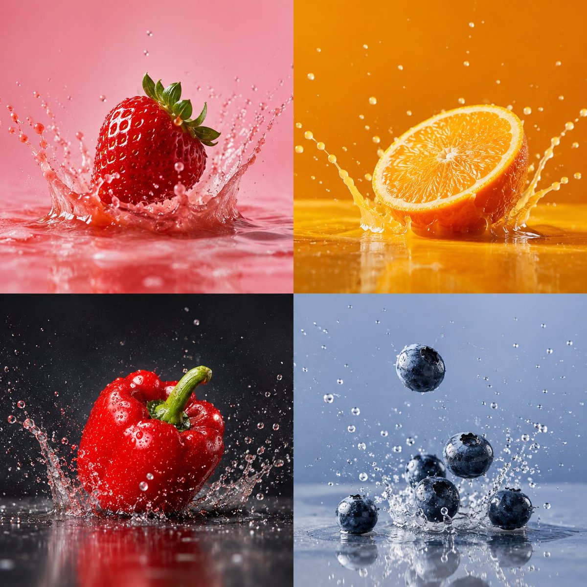 High-Speed Food Splash Capture AI image template preview