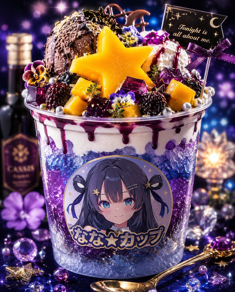 Special Mix Ice Cream Cup AI image template preview