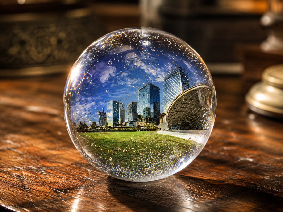 UV Resin Cityscape Orb AI image template preview