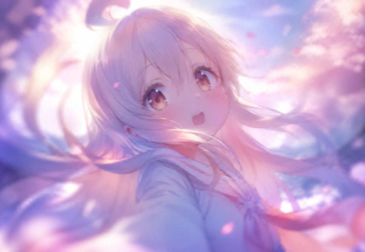 Dreamy Anime Selfie With Face Overlay AI image template preview