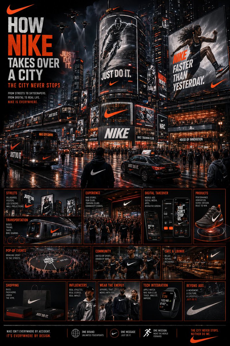 Cinematic Brand City Takeover Poster example 2