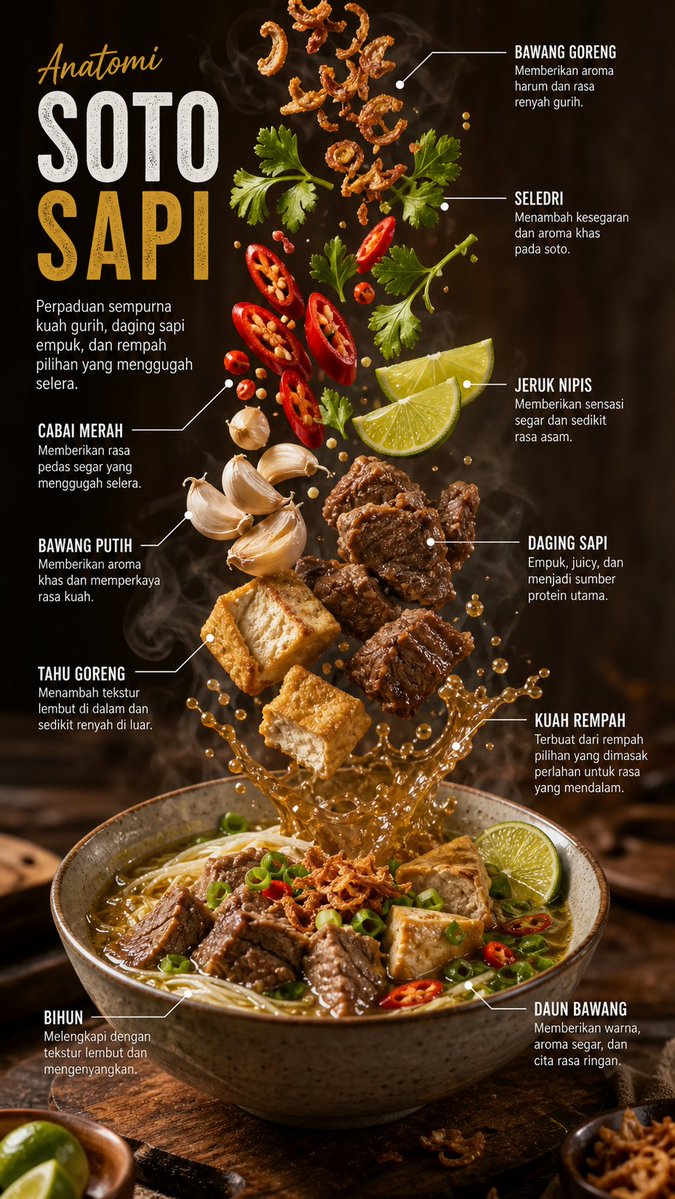 Editorial Food Infographic Poster AI image template preview