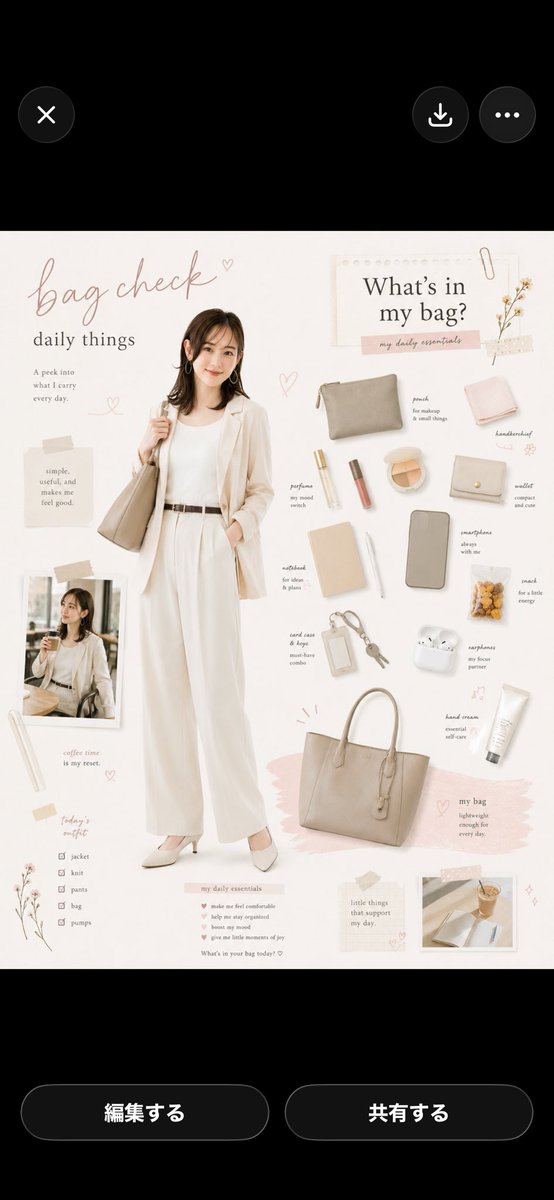 Bag Check Lifestyle Infographic AI image template preview