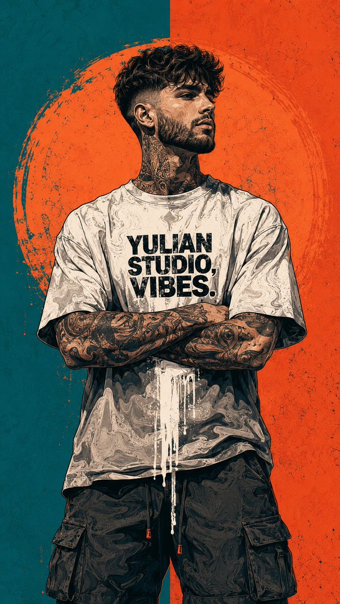 Urban Street Art Vector Illustration AI image template preview