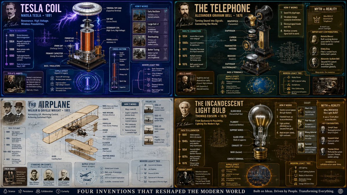 Exploded View Invention Infographic AI image template preview