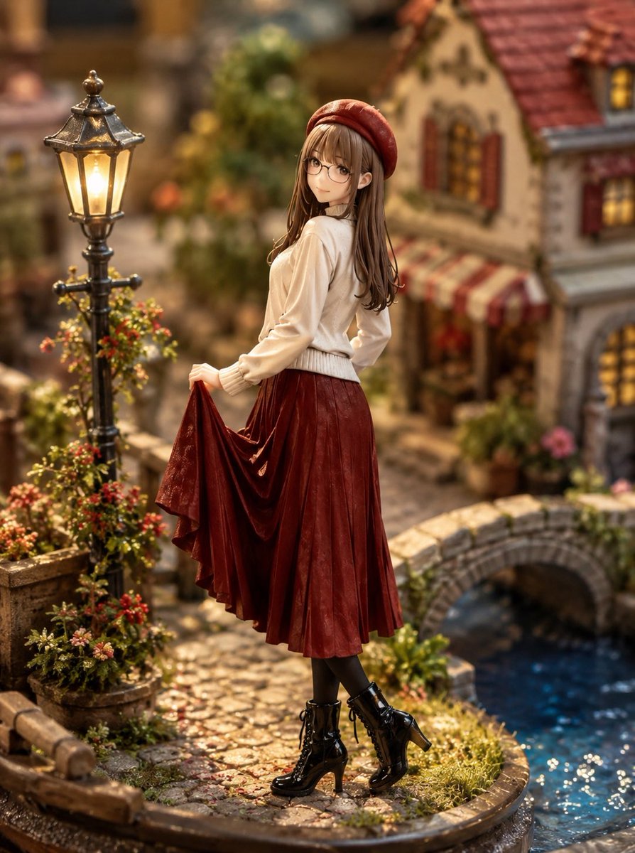 Miniature Diorama Style Transformation AI image template preview