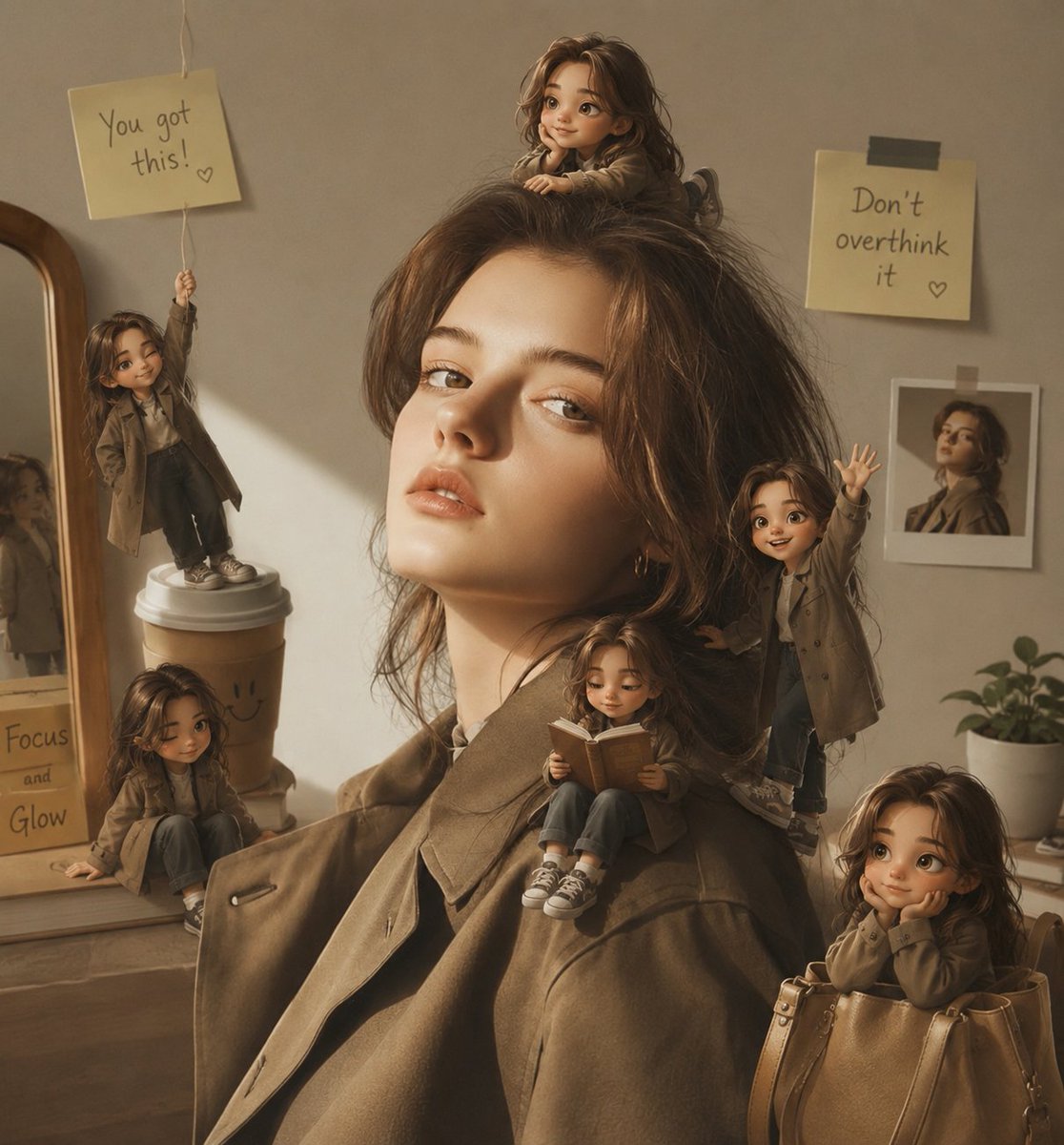 Magical Mini Me Portrait AI image template preview