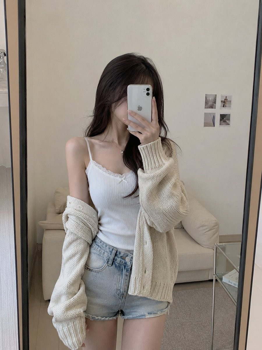 Realistic Mirror Selfie in Apartment Entryway AI image template preview