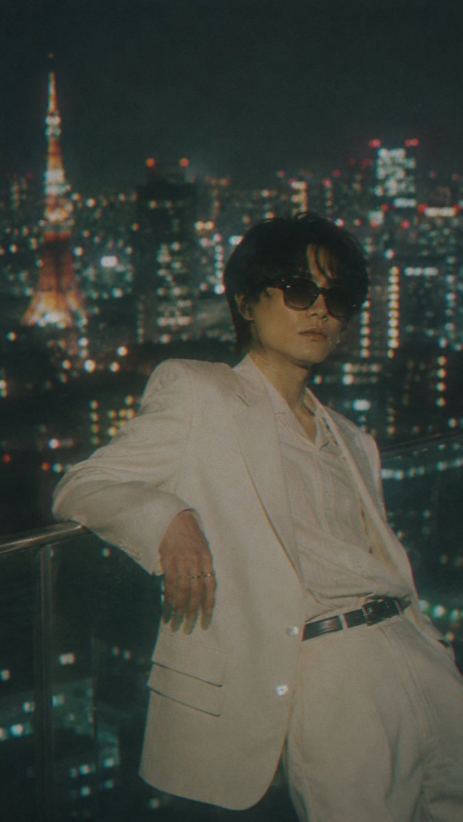 Censored Tokyo Rooftop Night Portrait AI image template preview