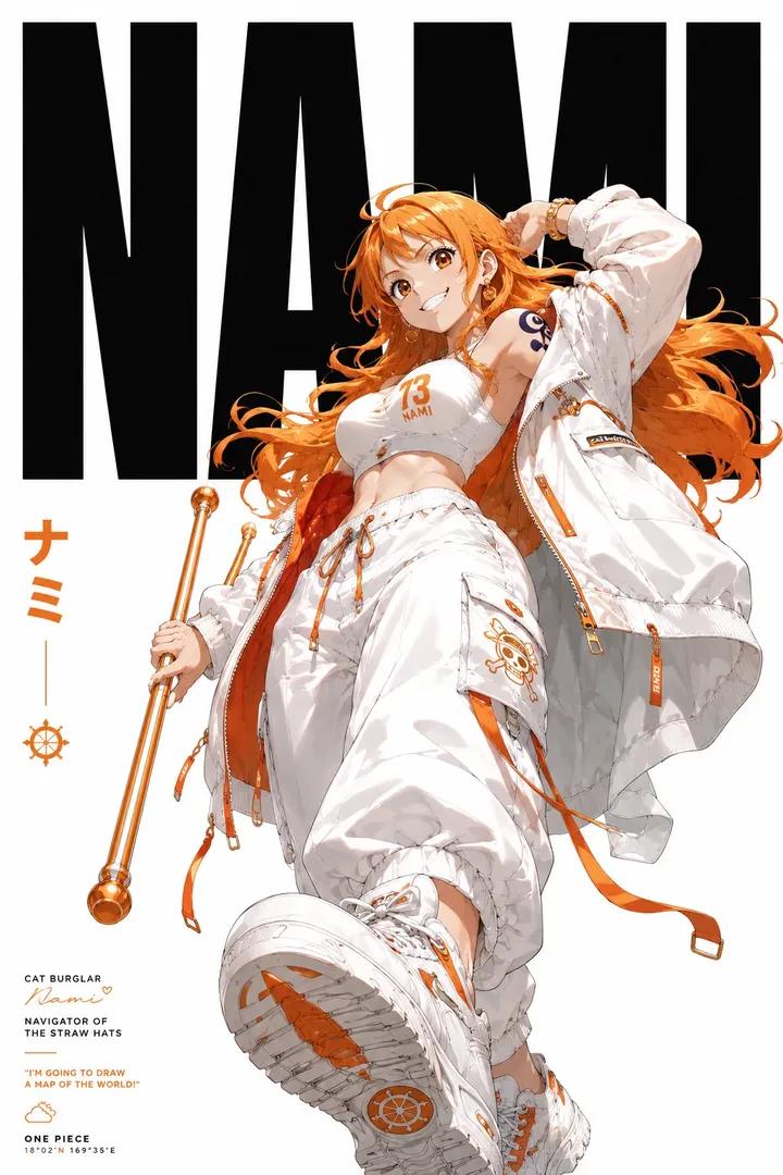 Anime Streetwear Editorial Poster AI image template preview