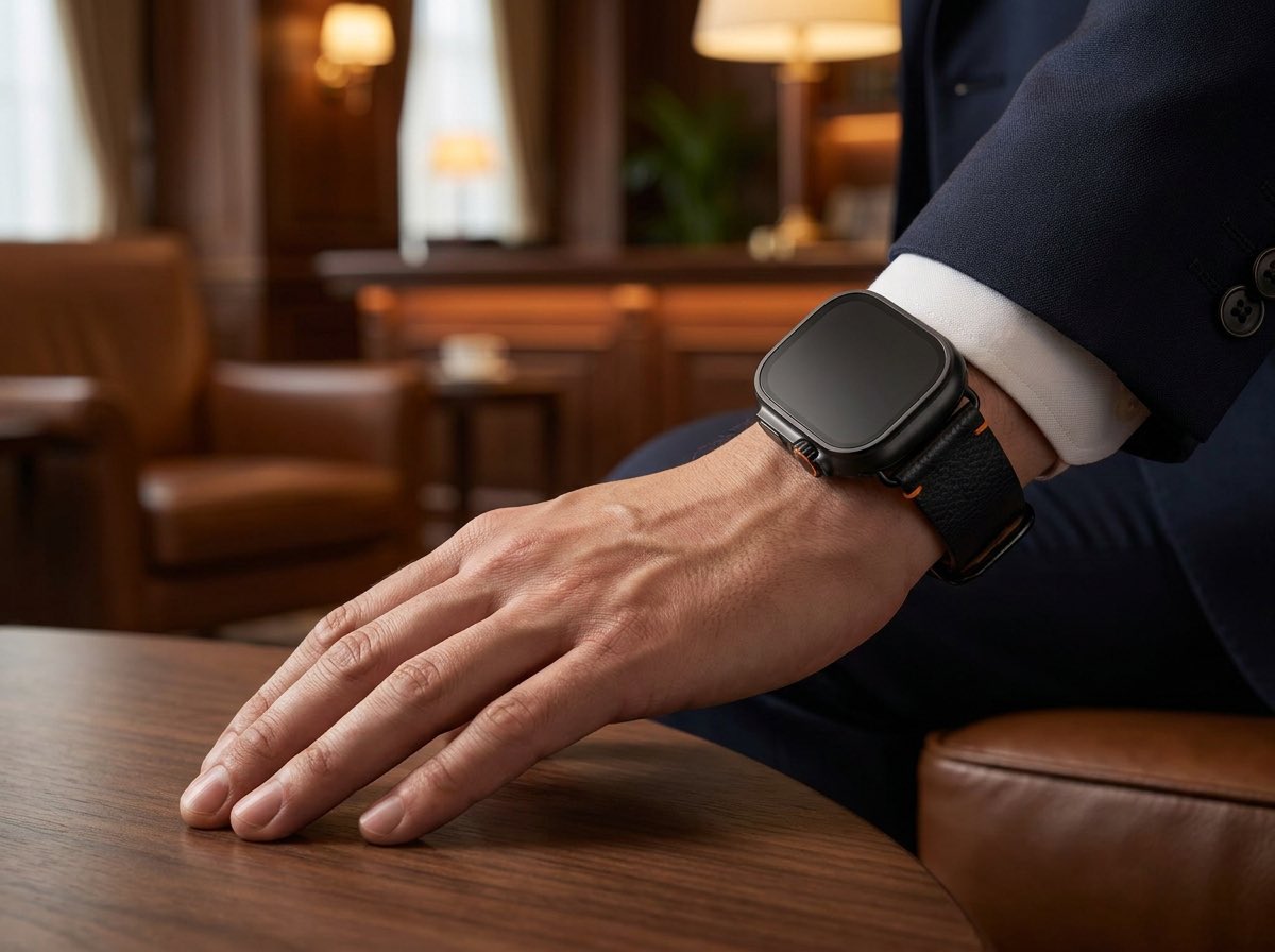 Luxury Smartwatch Lifestyle Ad AI image template preview