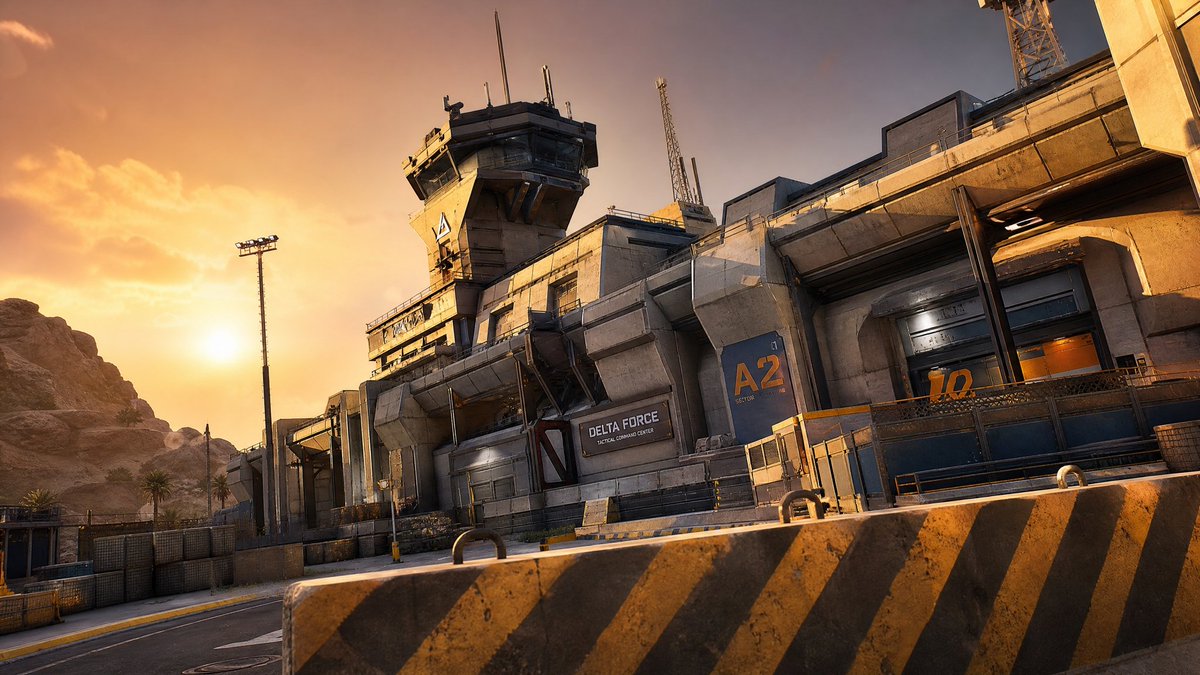Desert Tactical Command Base AI image template preview