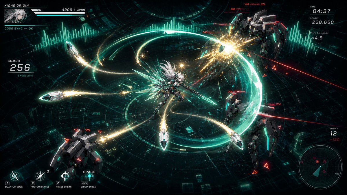 Cyber Angel Mecha Battle HUD AI image template preview