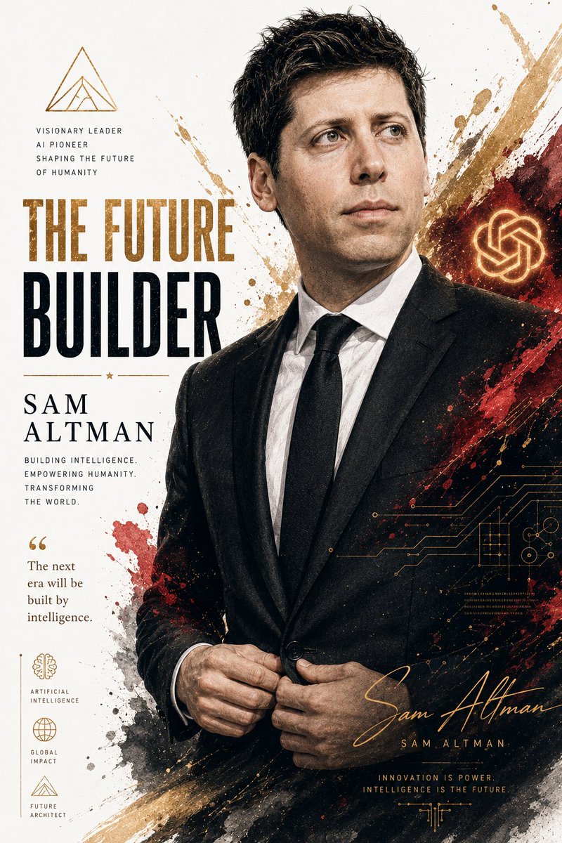 Billionaire Executive Portrait AI image template preview