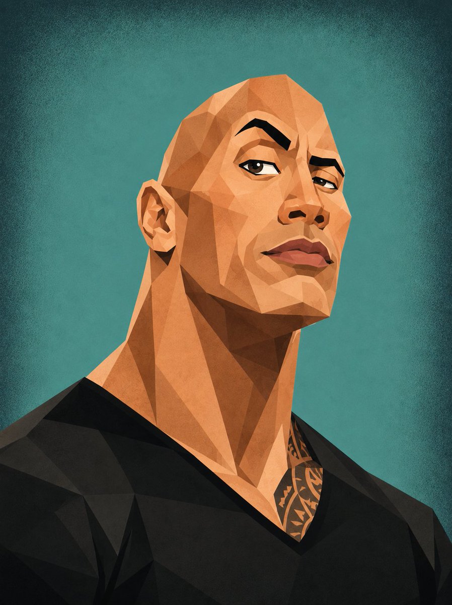 Low-Poly Geometric Celebrity Caricatures AI image template preview