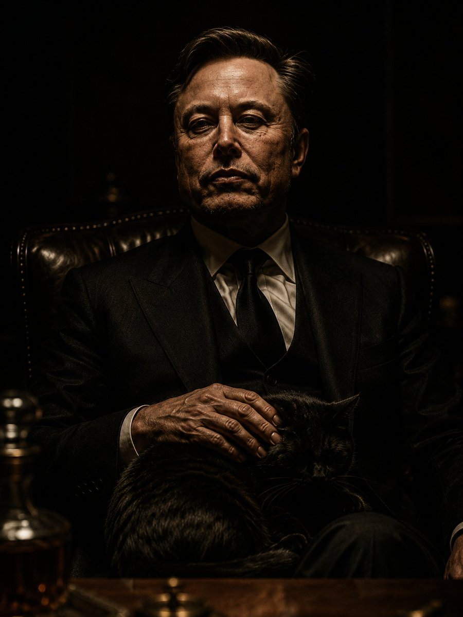 The Dark Godfather Structural Portrait AI image template preview