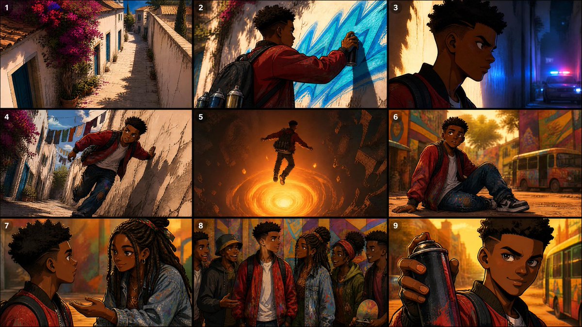 Seedance Prompt:

Create a 2.5D animation, cinemat AI image template preview