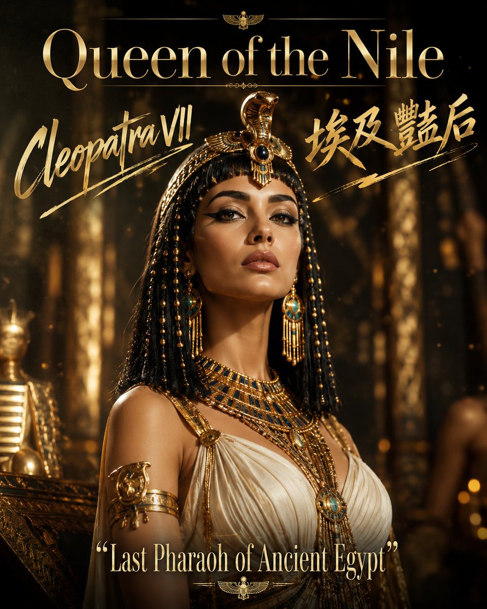 Queen of the Nile Poster AI image template preview