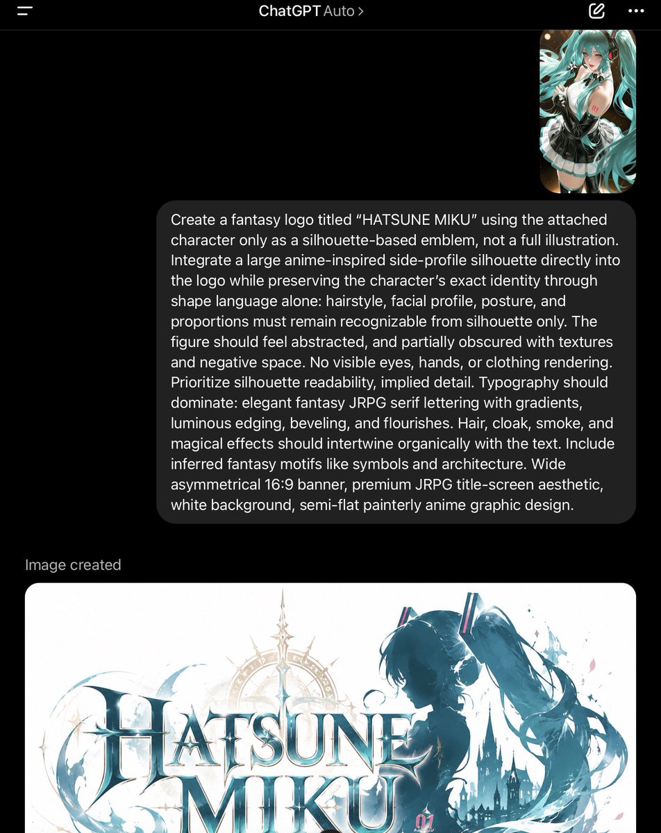 ChatGPT Fantasy Logo Screenshot AI image template preview