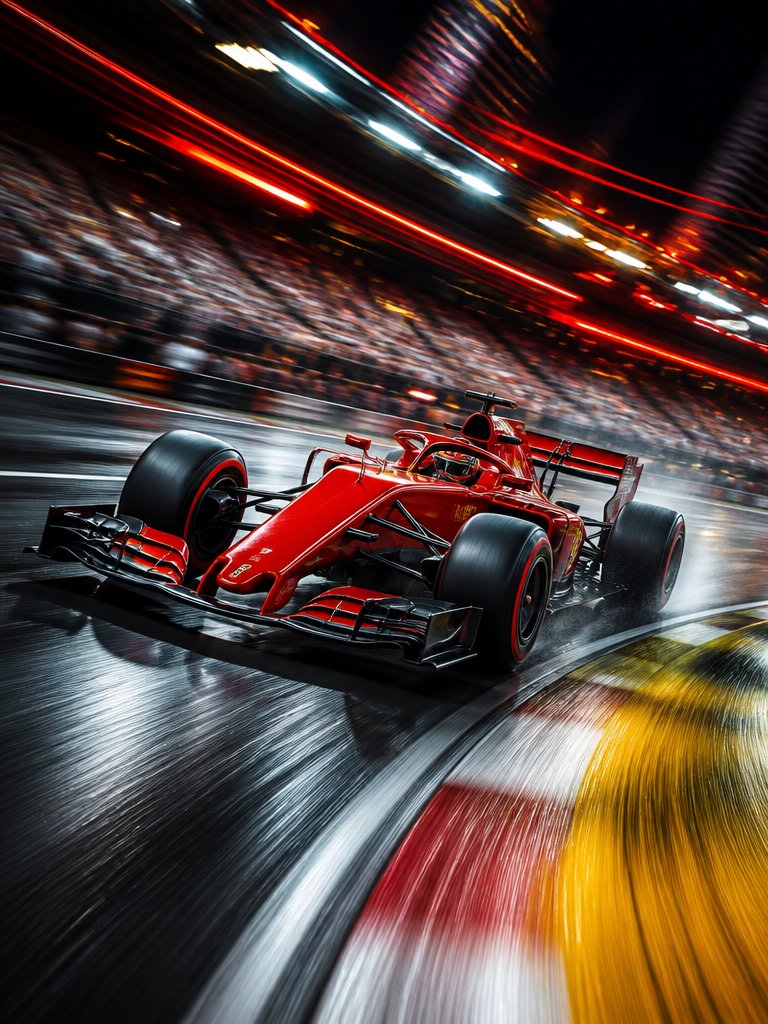 Long Exposure Motion Blur Photography AI image template preview