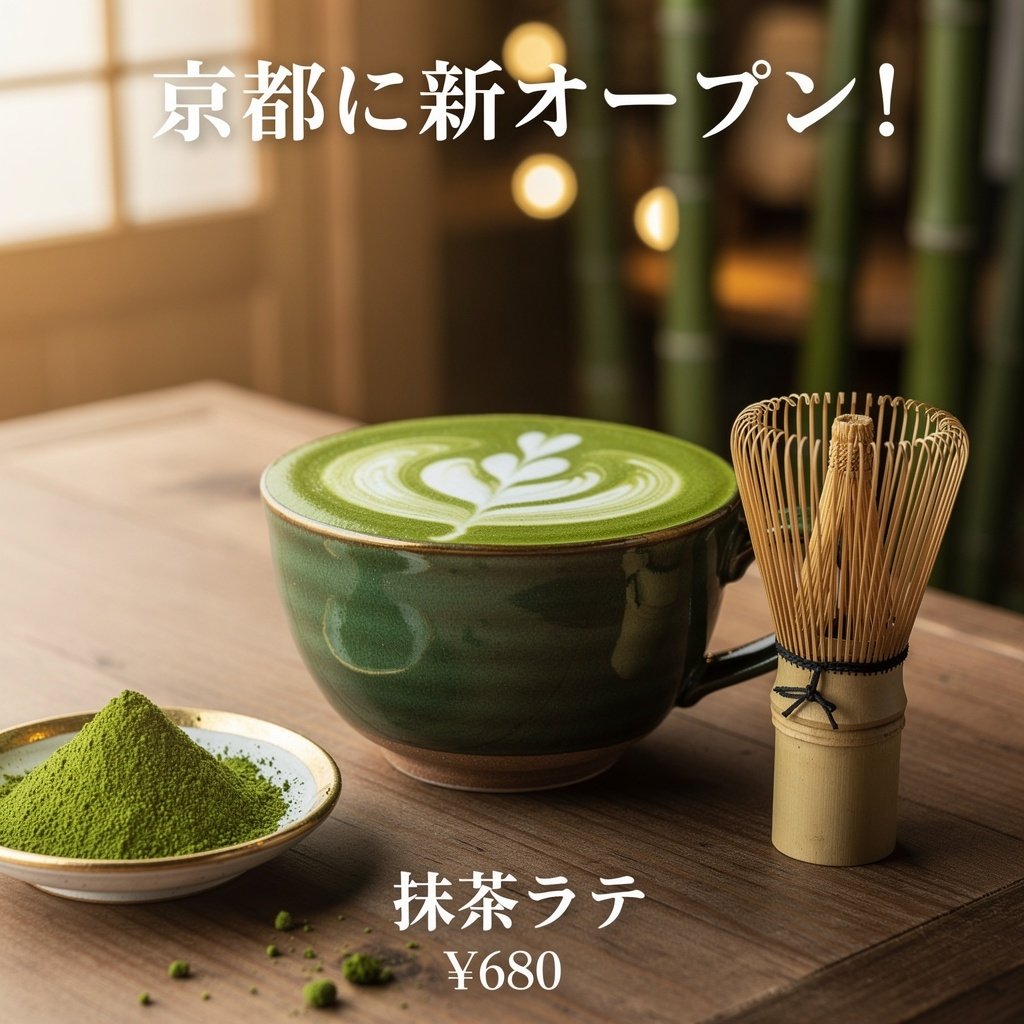 Matcha Latte Promotion Banner example 3