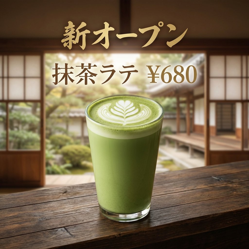 Matcha Latte Promotion Banner example 2