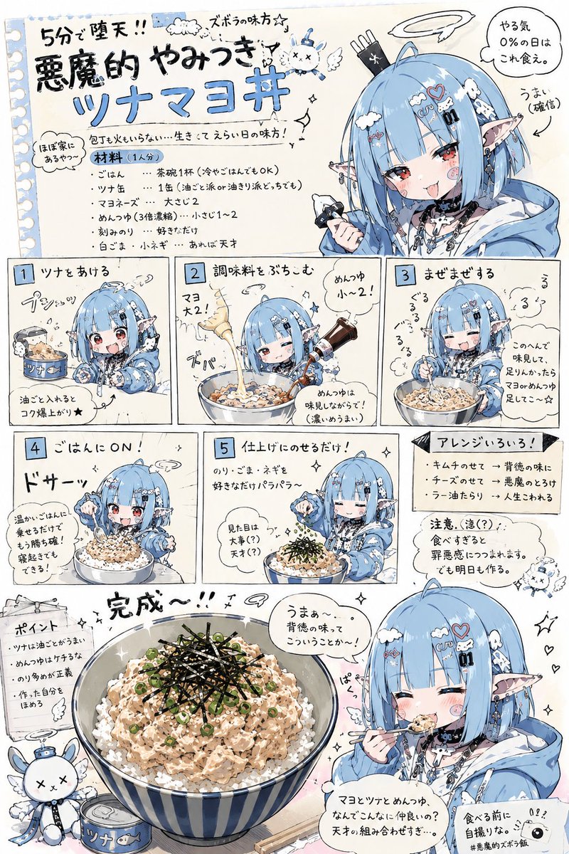 Manga Recipe Illustration Generator AI image template preview