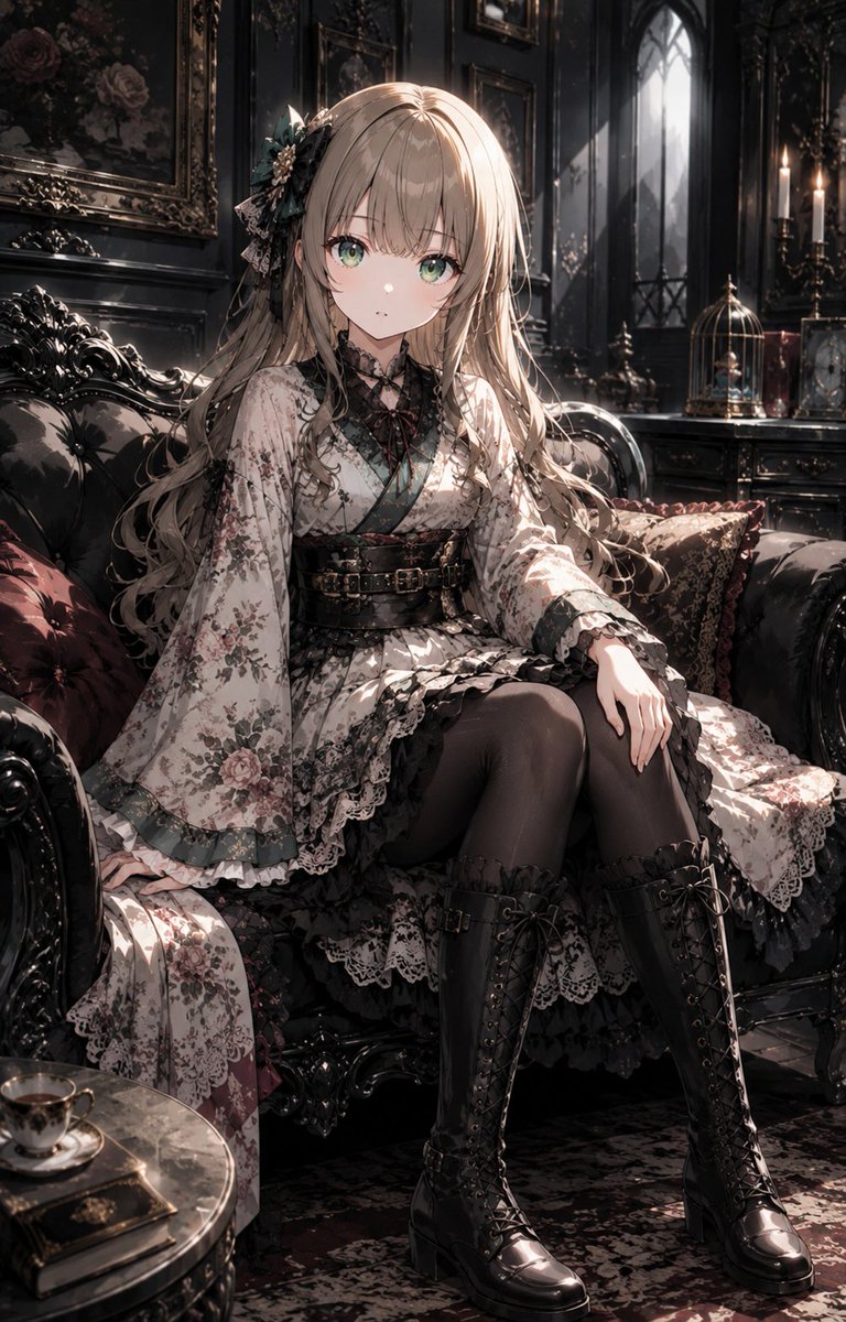 Gothic Lolita Furisode Outfit example 2