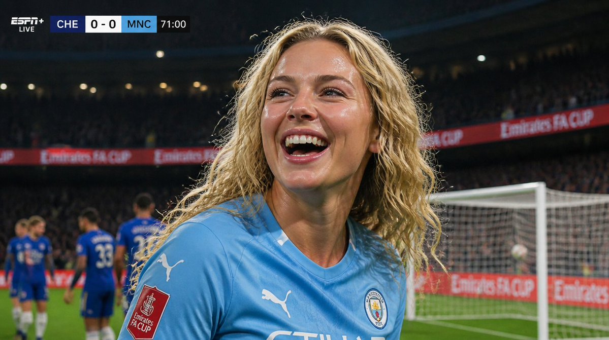 Hyper-Realistic Football Broadcast Still AI image template preview