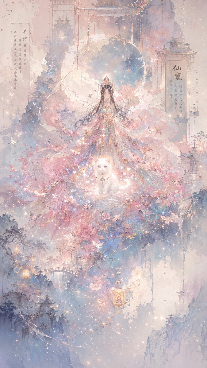 Celestial Xianxia Fairy Palace AI image template preview