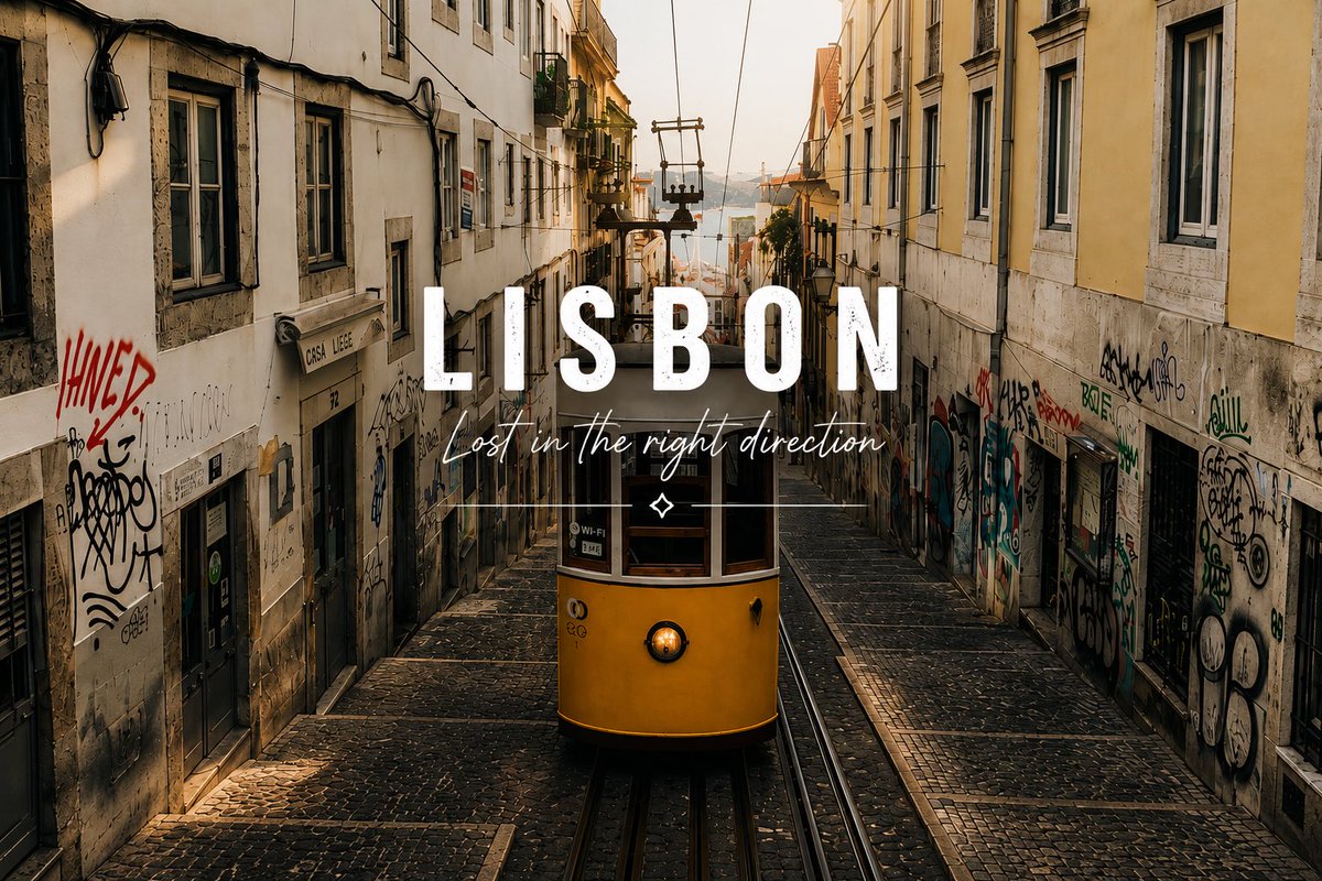 Lisbon Vintage Tram Travel Poster example 3