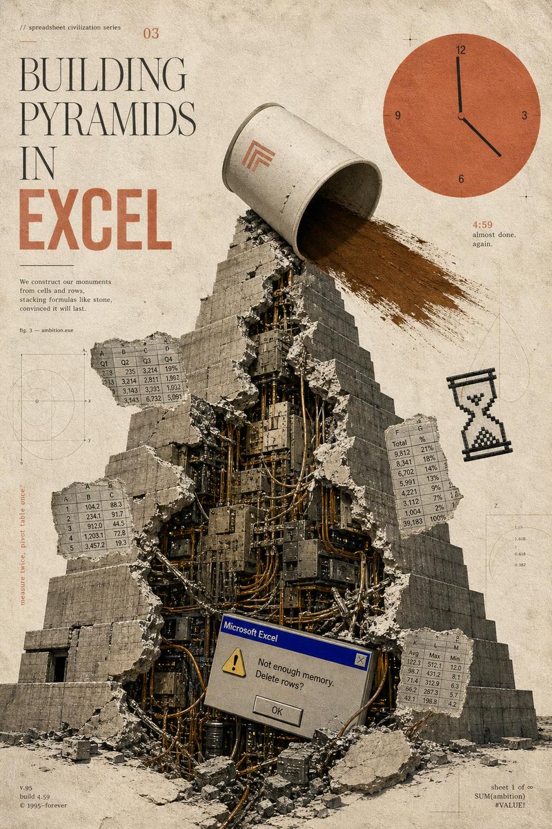 Building Pyramids in Excel Poster AI image template preview