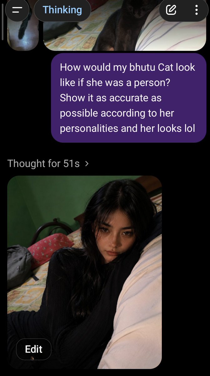 Cat to Person Character Visualization example 2
