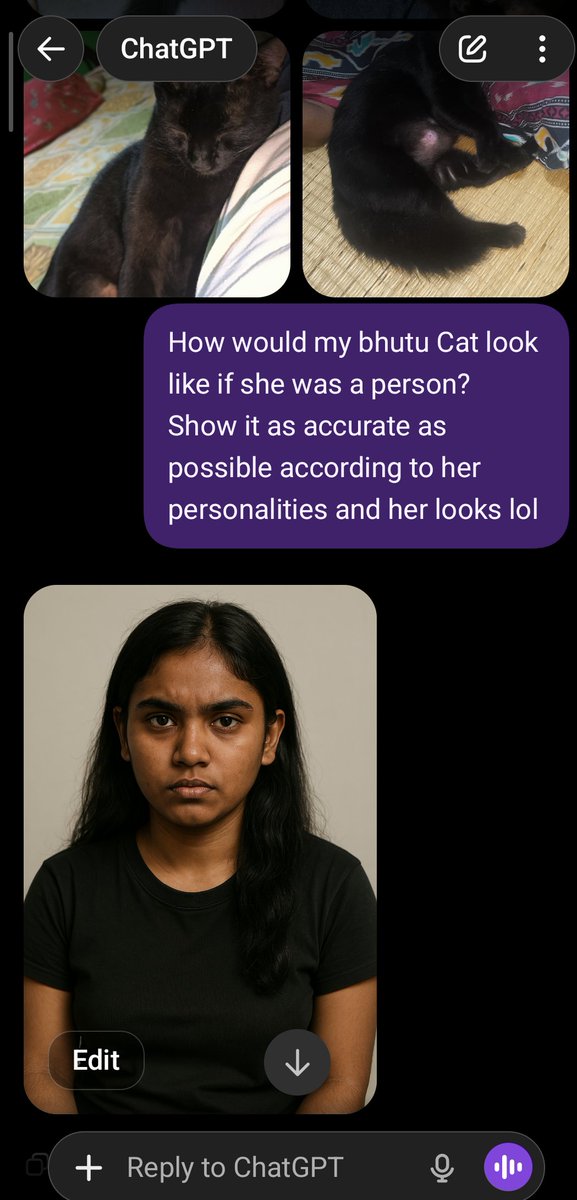 Cat to Person Character Visualization AI image template preview