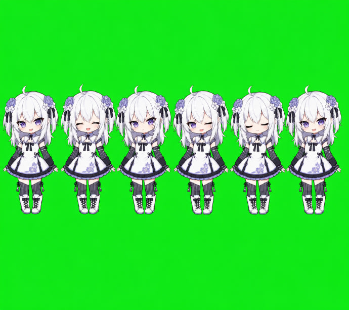 Chibi Desktop Pet Sprite Sheet AI image template preview