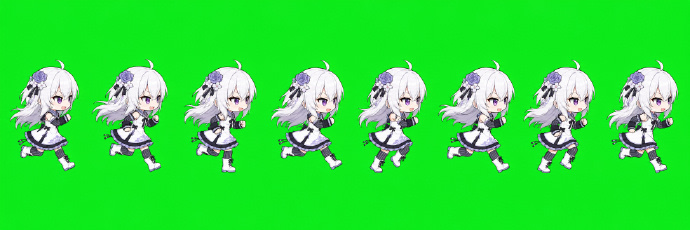 Chibi Desktop Pet Sprite Sheet example 2