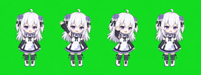 Chibi Desktop Pet Sprite Sheet example 3