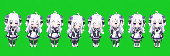 Chibi Desktop Pet Sprite Sheet example 4