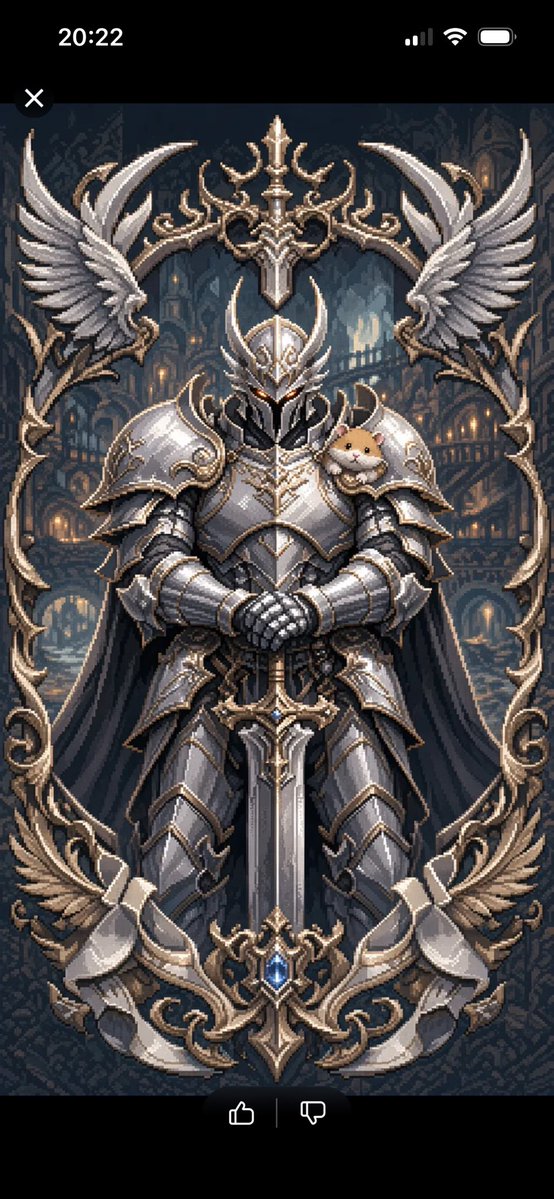 Semi-Pixel Armored Warrior AI image template preview