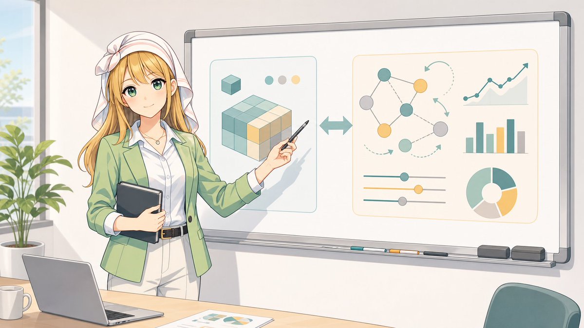 Anime Instructor Whiteboard Infographic AI image template preview